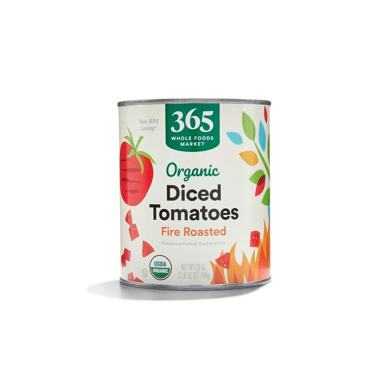 365 by Whole Foods Market, Organic Diced Tomatoes, Fire Roasted,