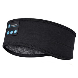 Auriculares para Dormir Bluetooth, PUBUNUS Bluetooth V5.0 Deportes Diadema, Deportiva Banda Auriculares con Ultrafinos HD Estéreo Altavoces, Orejeras Antiruido para Dormir, para Deportes, Dormir de Lado, Viajes, Yoga (Negro)