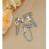 M&S A-Z Safety Chain Letter Initial Name Silver Alphabet 9mm