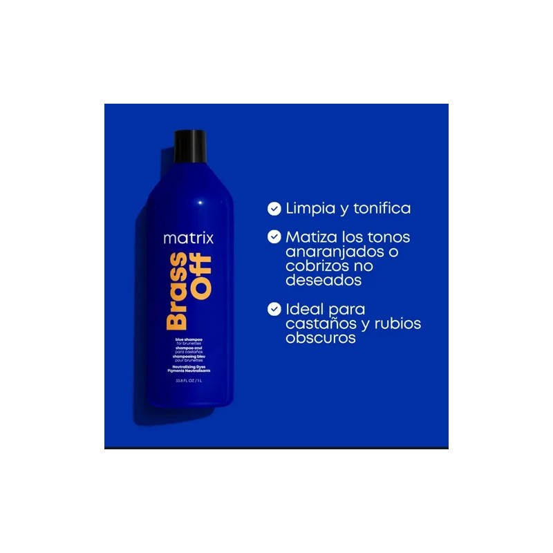 Matrix Brass Off Shampoo 1 Lt Acondicionador 1 Lt Matizador