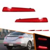 ADIIL Red Rear Bumper LED Bar Reflector Tail Brake Signal