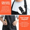 Mordx Bib Apron,Unisex Black Aprons Adjustable Washable,with 2 Pockets for