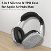 Silicone Case Cover for AirPods Max Headphones,Clear Soft TPU Ear