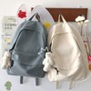 Men's backpack bag backpack book popular daily bag casual bag school backpack Women's Backpack White