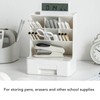 Storage Box Oblique Plug in Design Large Capacity Plastic Pen