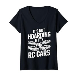 Womens RC Car Art for Men Women Kids Remote Control RC Car Lovers V-Neck T-Shirt