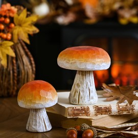 Widdop and Co. - Country Living - Toadstool Autumn Decorative Standing Ornament - Medium - Home Décor Gifting Figurine for Living Room, Kitchen or Bedroom.