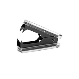 1PC Clear Black Staples Remover Acrylic Luxury Black Metal Body Staple Puller Removal Tool with Lock Professional Staple Remover for School Supplies Desktop Accessories