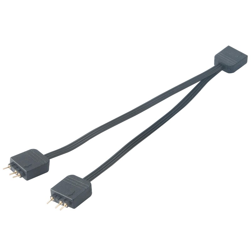 Akasa Addressable RGB LED Splitter Cable | 1-to-2 aRGB LED