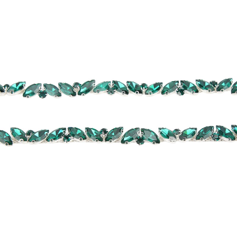Glass Claw Chain High Hardness Color Single Row Rhinestone Strips