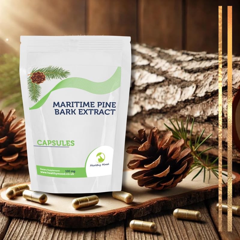 Maritime Pine Bark 100mg Veg Capsules – Antioxidant Supplement for