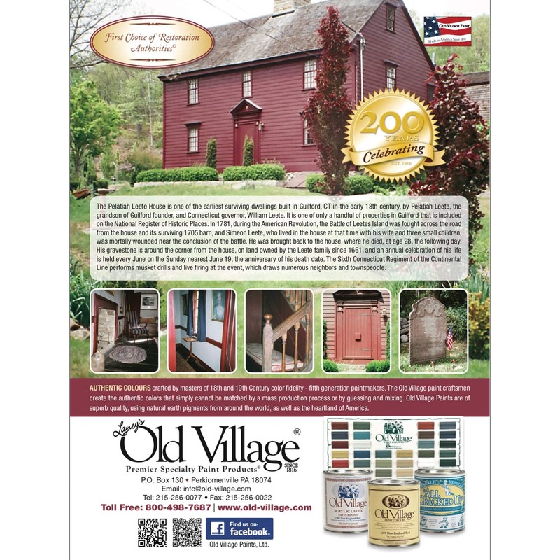 Old Village 1723Pt Acrylic Water-Base Paint- 1 Pint - Rittenhouse