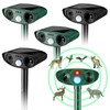 Kittmip Ultrasonic Animal Repellent Outdoor Solar Powered Repeller Cat Dog