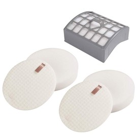 Eztronics CorpVacuum Filter 1 Hepa Filter & 2 Foam Felt Filters for Shark Rotator Vacuum Filter Slim-Lite Lift-Away NV340 NV341 Foam & Felt Filter Kit Professional Vacuum Replacement Parts