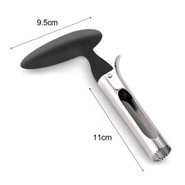 Jagowa Apple Corer Stainless Steel Apple Corer Remover Non-Slip Handle Fruit Corers for Pears Bell Peppers Kitchen Kit(Red Black)