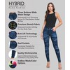 Hybrid & Company Women Butt Lift 3 Button Wide High