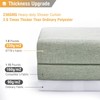BTTN 78 Inch Long Shower Curtain, Linen Textured Thick Weighted