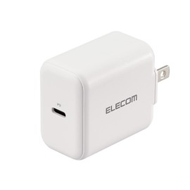 Elecom MPA-ACCP17WH USB Outlet Charger, 20W (USB PD Compatible), Type-C x 1, White