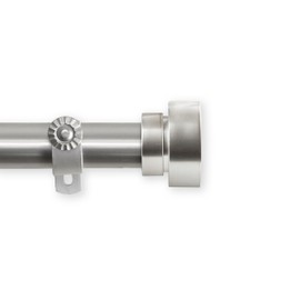 A&F Rod Decor - 1" Side Curtain Rod 12-20 inch (Set of 2) - Satin Nickel