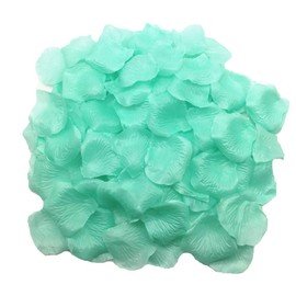 CONOFA 1200 Pieces Rose Petals Artificial Flower Silk Petals for Home Party Valentine Day Wedding Flower Decoration (Mint Color)
