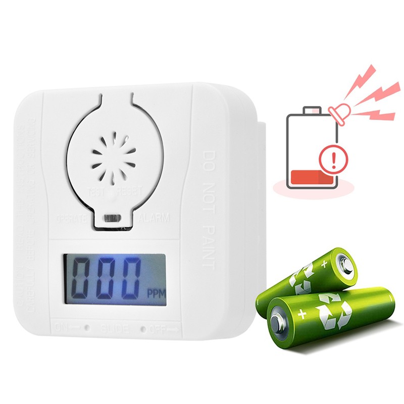 CO Carbon Monoxide Detector Poison Gas Sensor Home Security Alarm