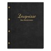 Handmade Certificate Folder with Your Own Name in Black Fur