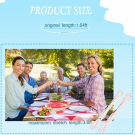 ELANE 20 Pcs Picnic Tablecloth Clips for Outdoor Tables,Picnic Table Clips for Tablecloth,Tablecloth Clamps (White)