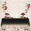 3pcs 137 x 274cm Black Gold Dot Disposable PVC Table