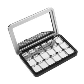 FRCOLOR 18grids Magnetic Makeup Palette Storage Box for Eyeshadow Blush Highlighter DIY Lipstick Portable Empty Eyeshadow Case