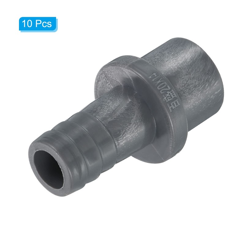 PATIKIL UPVC Reducer Pipe Fitting 20mm OD 15mm Barbed, 5