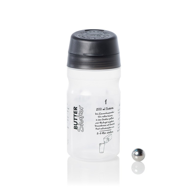 Butter and Buttermilk Starter Kit 325 ml Butter Shaker (Anthracite)
