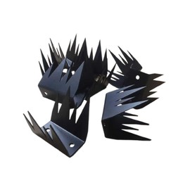 RZGZKLSH12Pcs Safety Anti Climb Fence Wall Spikes Intruder Deterrent Fence Spikes Outdoor Anti Climb Spikes Home Security Improvement Stop Thief or Wall Decoration (Black)