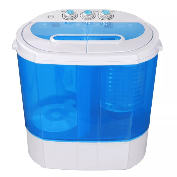 Segawe 9.9lbs Mini Lightweight Washer Twin Tub Washing Machine for