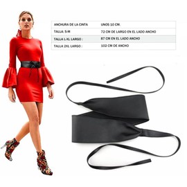 Voarge Leather Belt for Women, Dress Belt for Women, Wide Faux Leather Belt for Party, Skirt, Daily Wear, Black, XXL