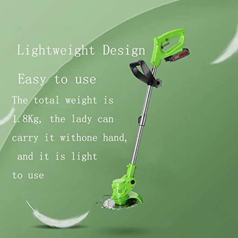 Knutat Weed Wacker,24V 2Ah Battery Powered Weed EaterString Trimmer with