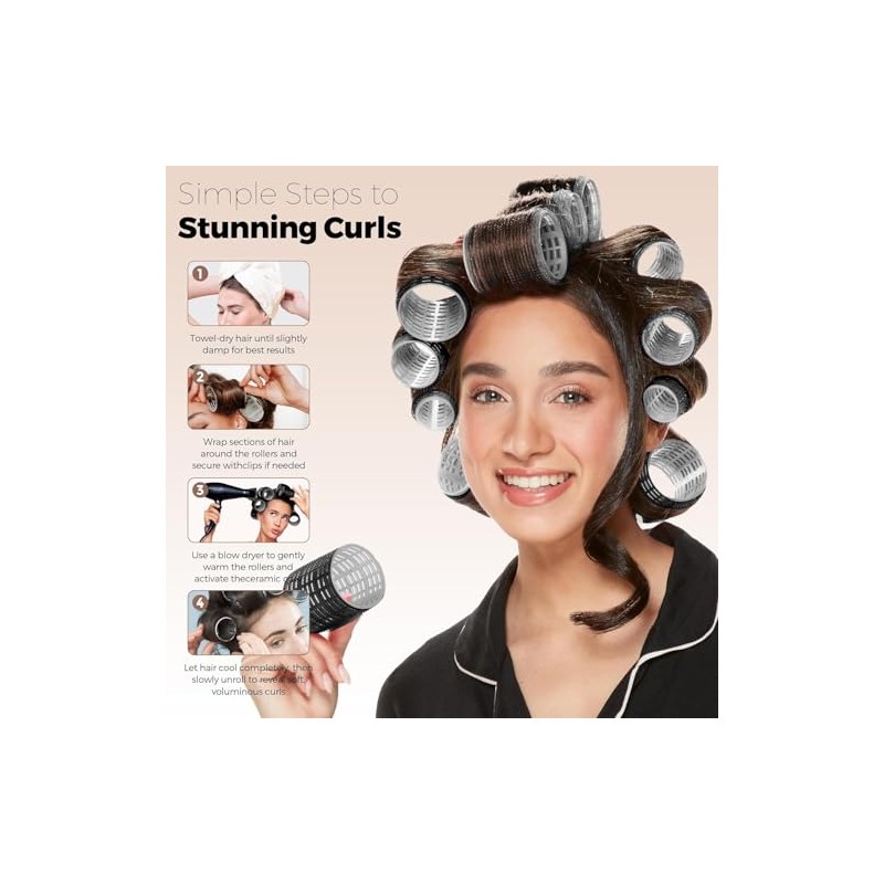 Tubos para Cabello, Rulos para Cabello sin Calor