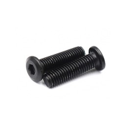 cSeao 10-Pack M8 x 25mm Black Flat Head Allen Head Joint Conecting Bolts Socket Cap Screws for Furniture Table 304 Stainless Steel