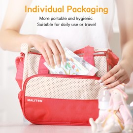 Disposable Placemats for Baby & Toddlers - Individually Wrapped 32 Pack Stick on Placemat Waterproof Baby Placemats for Dining Table, Travel, Restaurants, Animal Alphabet Designs (12x18 Inch)