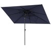 walnest 10 x 6.5 FT Double Top Patio Outdoor Umbrella,