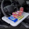 Steering Wheel Tray for Car Dining – Foldable ABS Table