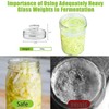 Artcome 10-Pack Glass Fermentation Weights with Easy Grip Handle and
