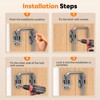 SecureLatch Sliding Door Loop Lock, 2.36 Inch Stainless Steel Patio