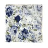 Kebocis - Pañuelo cuadrado con bolsillo floral para hombre, Blanco