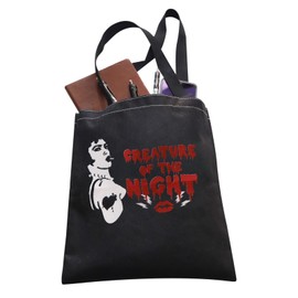 LEVLO Rocky Horror tote Bag Picture Show Gift Fans Gift Horror Movie Themed Gifts Creature of the Night (THE NIGHT tote uk)