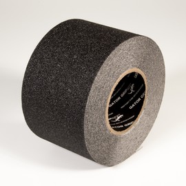 Gator Grip Traction Tape, Premium Grade 60 Grit Anti-Slip Adhesive Tape, Indoor/Outdoor, Great for Stairs, Docks, Boats & Ramps, Black, 4 inch x 60 ft, RE160