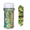 Factory Price 12 Color Diamond-Embossed Hex Glitter Set 2oz Jars