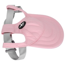 Jeanoko Dog Hat Outdoor Sun Shading Dog Baseball Cap Adjustable Pink Dog Sunhat Baseball Cap Pet Duck Tongue Hats with Ear Holes for Puppy Small Dogs(M)