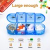MURRI&MURRDI 7-Day Pill Organizer with 28 Cells, Large Weekly Pill