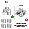 DBALL Pack of 50 Aluminium Crimping Loop Preformed Double Sleeves