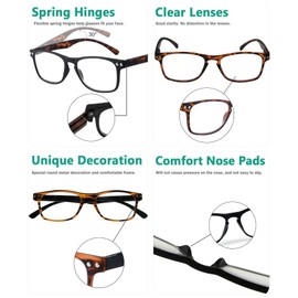 Eyekepper 10 Pack Vintage Reading Glasses for Women 80's Design Readers Include 2 Pairs Reading Sunglasses +1.50